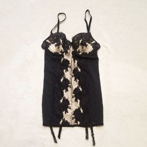 Victoria's Secret Lingerie Slip with Garter Clips 34B